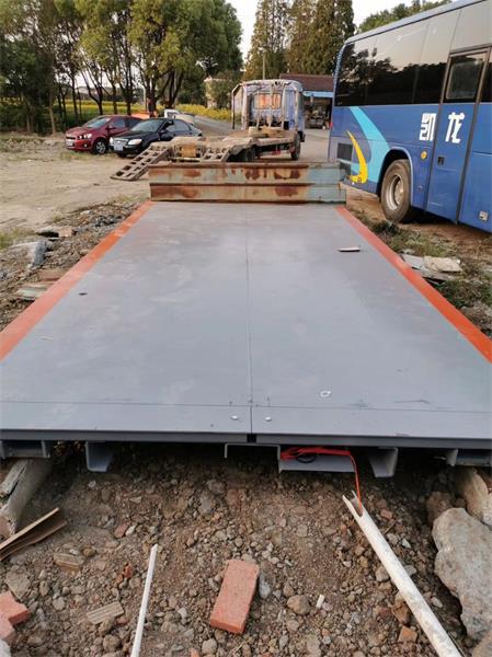 江阴数字式地磅的安装调试